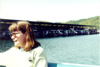 2000.23.25: Jean on the motor launch, going to the houseboat